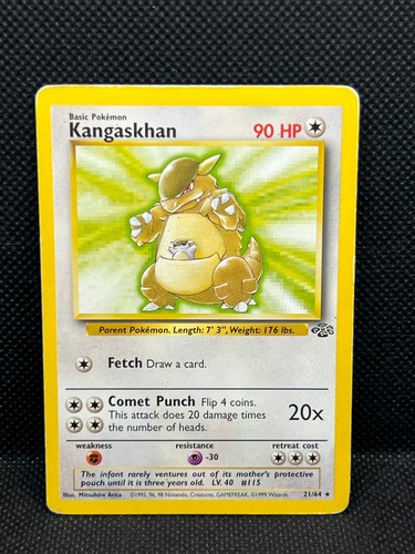 Pokémon TCG Kangaskhan 21/64 Jungle Rare Non Holo