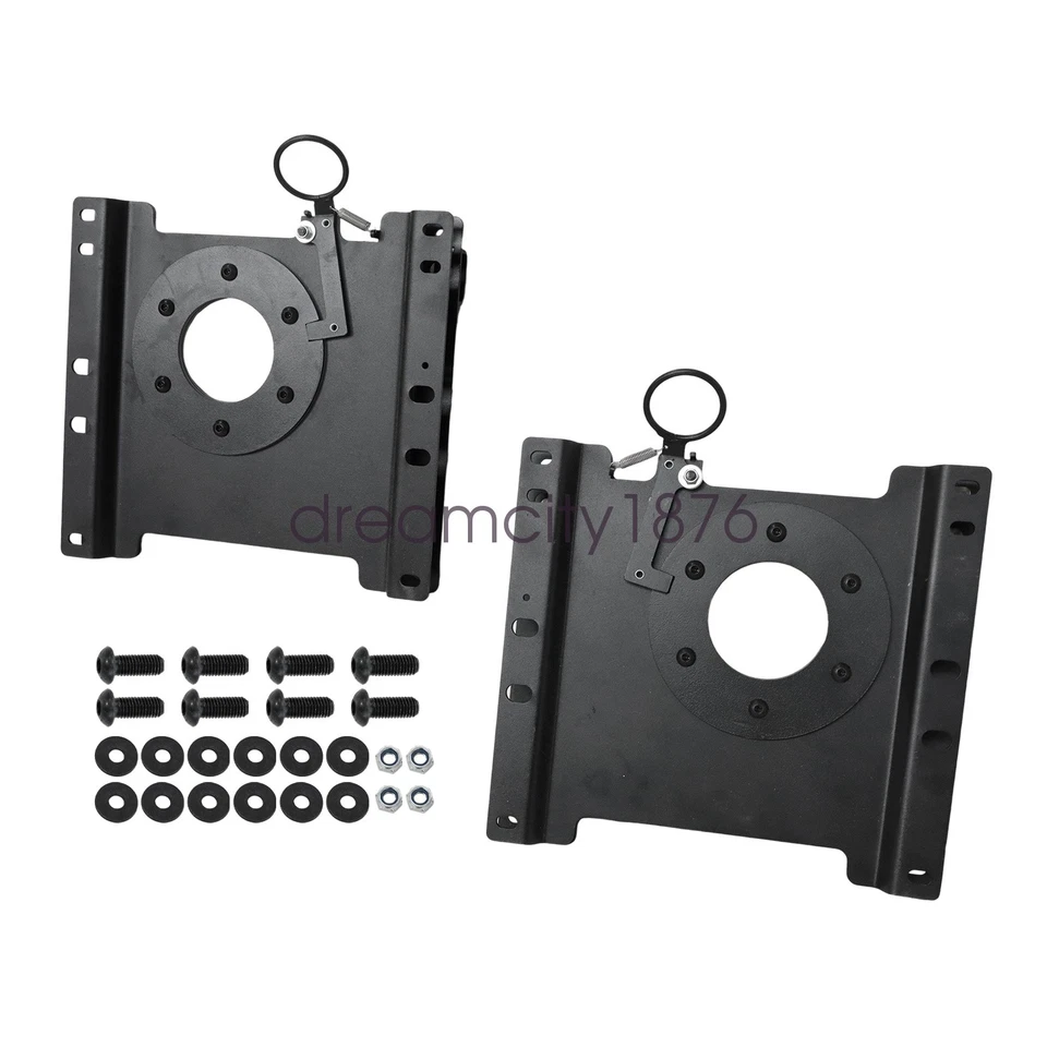 2pcs Seat Swivel Base Bracket Left&Right For 1997-2024 Ford Econoline E150-E450 - Image 2 of 4