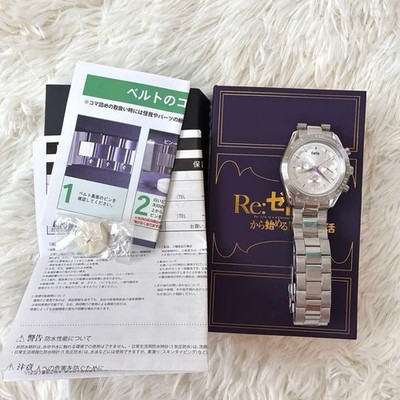 Re:Zero Emilia Limited Edition Chronograph Watch Unisex Anime Japan No.0154