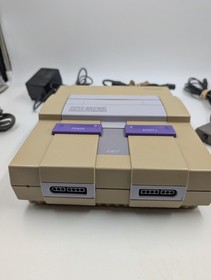 Super Nintendo SNES Console Bundle W/ Controller & Cords, Tested SNS-001