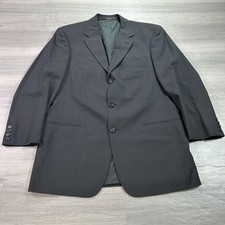 Hugo Boss Blazer Mens 40R Black Einstein Sigma Virgin Wool Made in USA 3 Button