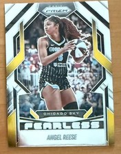 2025 Panini Prizm WNBA Angel Reese Fearless Insert #5 Chicago Sky