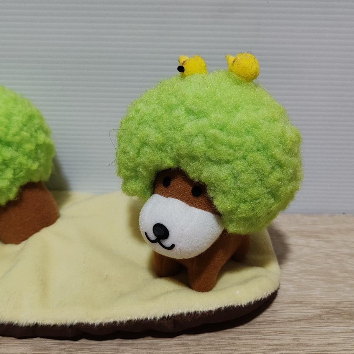 Afro Ken San-X Dog Bird Nest Tree Theatre Frame Plush Toy Doll