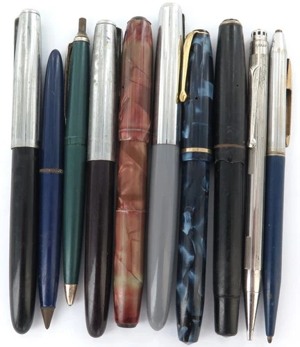JOB LOT Vintage Fountain Pens, Pens & Propelling Pencil incl Conway Stewart 15