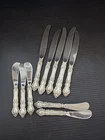 10 Wallace Meadow Rose Sterling Silver Knives  Scrap Or Keep  + 4oz Troy