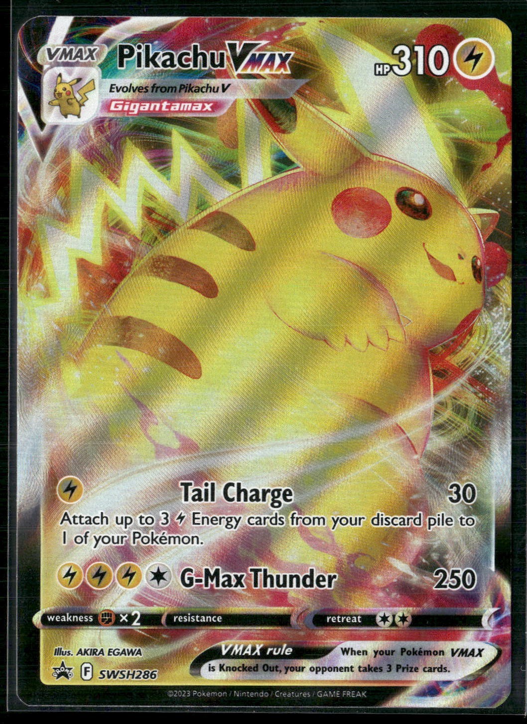 Pokemon - Pikachu VMAX SWSH286 Holo Promo NM
