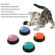 4Pcs Voice Recording Button 30 Seconds Record Pet Training Buzzer For Cats Dogs