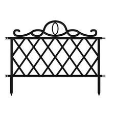 Garden Fence 6pcs Plastic Bordering for Tailored Lawn Designs and Easy Setup