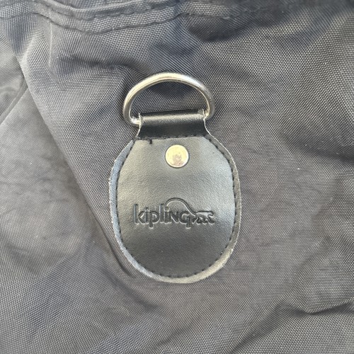 Kipling Vintage Nylon 18” Tote Duffle Travel Bag Black Y2K - Picture 8 of 19