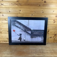 Banksy Girl With Balloon Wall Graffiti Wall Art Print Framed Picture Poster
