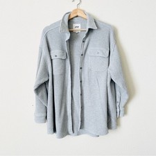 Aerie SMALL LumberJane waffle knit kversized jacket shacket in grey