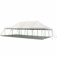Weekender Pole Tent 20x40 White Canopy Event Wedding Party Backyard Gazebo