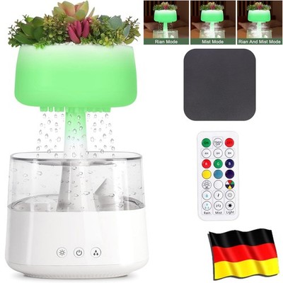 Rain Cloud Luftbefeuchter Diffuser Humidifier LED RGB Nachtlicht Regentropfen DE