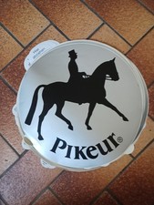 Aufkleber Pferd und Reiter Pikeur 30cm groß rund Autoaufkleber Dressur XXL