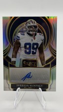 2025 Panini Select - Select Signatures Perrion Winfrey #SIP-PWY Silver Prizm
