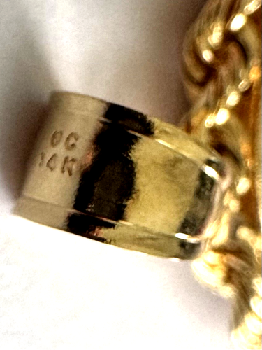 1915 Indian Head 2 1/2 Dollars Gold Coin 90% 14K Rope Bezel Pendant - Picture 8 of 13