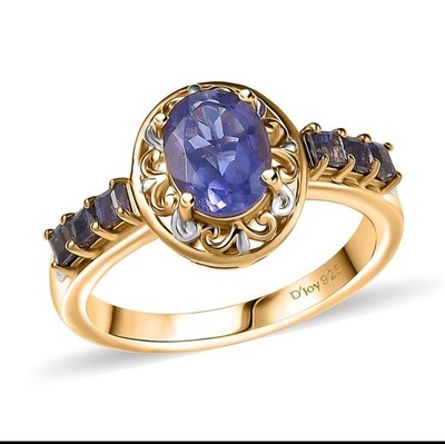 4 MOM Catalina Lolith 1,30 ctw in Rhodium und 18K Vermeil YG über 925 Silber Gr.8