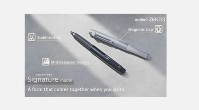 MITSUBISHI PENCIL uniball ZENTO Signature Model Silver 0.38mm