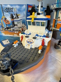 LEGO City: Coast Guard Patrol Boat & Tower (7739) - 95% COMPLETE, NO BOX
