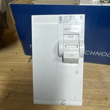 Leviton LB220-T 20A 2-Pole Plug-On Standard Branch Circuit Breaker, Thermal