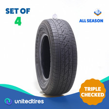 Set Of 4 Used 24570r17 Firestone Destination Le3 110t - 7-932 15yvp Set Of 4 Used 24570r17 Firestone Destination Le3 110t - 7-932 15yvp