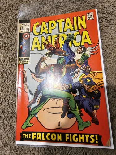 Vintage Captain America Comic Book 118 Marvel 1969