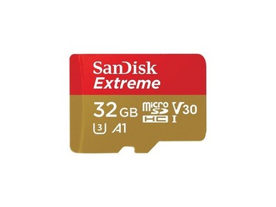 SanDisk 32GB Extreme microSDHC V30 A1 UHS-I/U3 Memory Card with Adapter, Speed