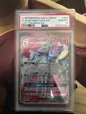 2018 Pokemon Sun and Moon Alolan Ninetales GX Lost Thunder PSA 10 #131379462