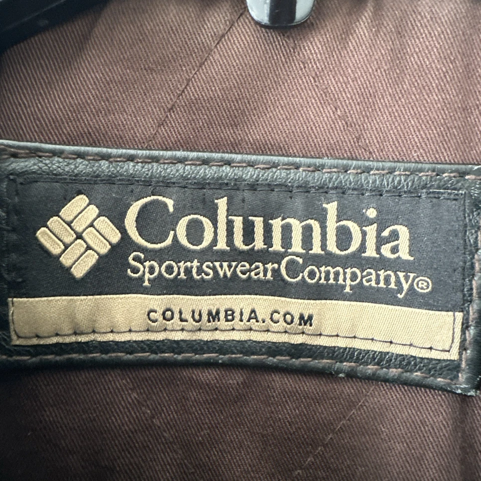 Chaqueta de cuero marrón oscuro Columbia Sportswear para hombre XLT Foto 4 de 4