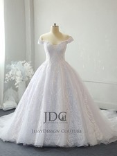 Luxurious glitter wedding dress wedding dress 32-60 plus size n.measurement off/straps