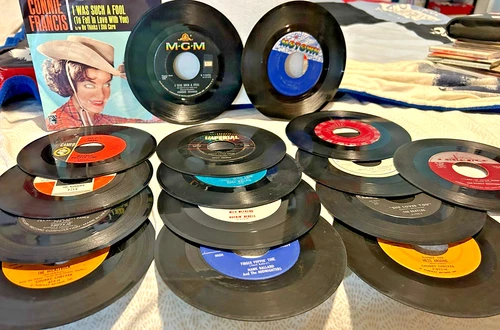 Lot of 16 '50s/60s R 'n R 45s; Checker, Nelson, Beatles, Sharp++++