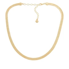 Baublebar Goldtone Herringbone Adjustable Necklace 16"