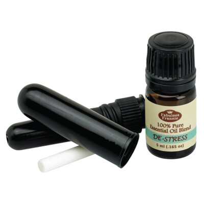 Fabulous Frannie De-Stress Aromatherapy Pure Essential Oil Blend Inhaler Set 