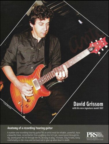 David Grissom Signature PRS DGT guitar advertisement 2007 original ad print