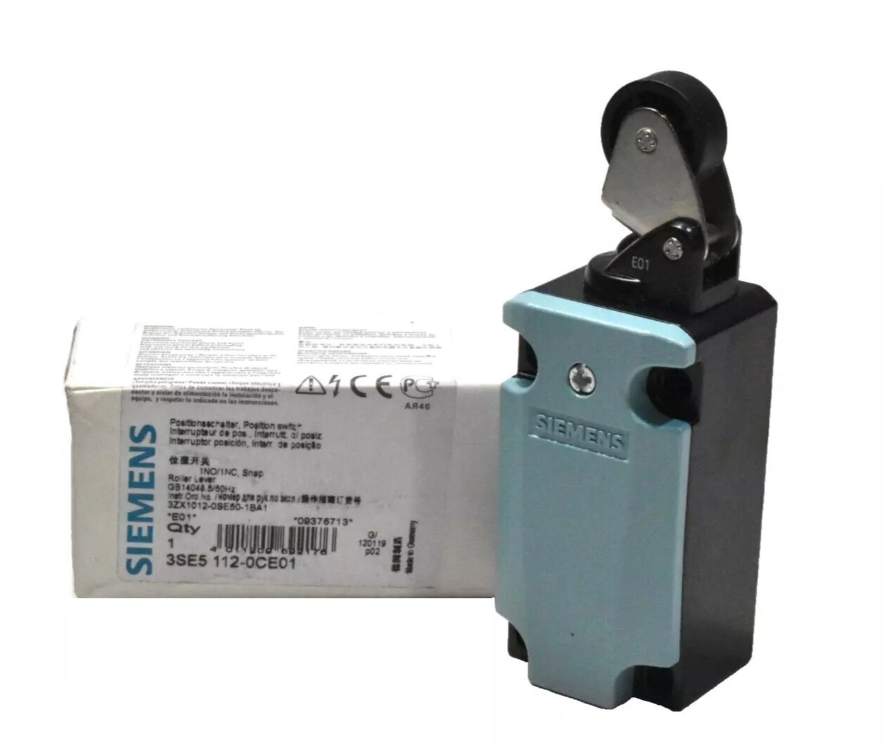 Siemens 3SE5 112-0CE01 Roller Lever Position Limit Switch 1NO/1NC