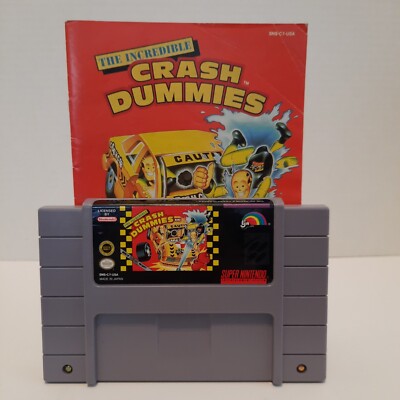 The Incredible Crash Dummies Super Nintendo SNES With Manual Tested Working