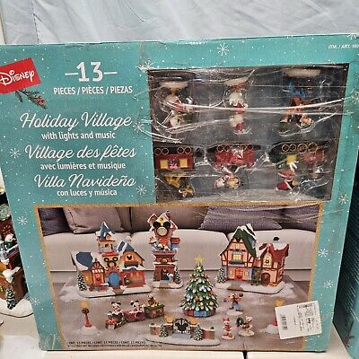 Disney Holiday Village Christmas Train Wagon W mini mouse Disney Holiday Village Christmas Train Wagon W mini mouse