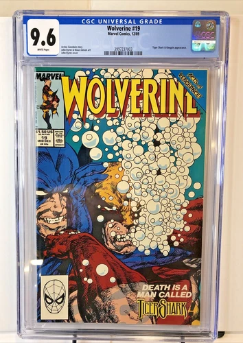 Wolverine #19 Tiger Shark CGC Graded 9.6 Marvel December 1989 White Pages