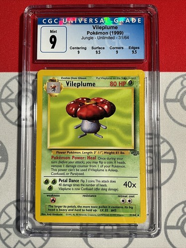 Vileplume (Unlimited) graded CGC 9 for sale on eBay