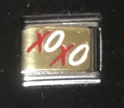Xoxo Hugs and Kisses Wholesale Italian Charm Enamel Link 9MM K18