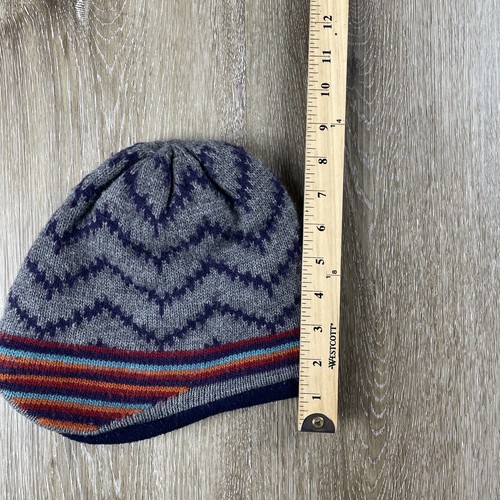 Gorro de Colección Patagonia Mezcla de Lana Cubierta de Oreja Forrado de Vellón Retro Zig Zag - Imagen 13 de 14