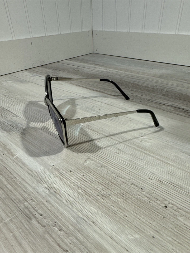 Óculos de sol QUAY azul espelhado prata metal olho de gato cada pequena coisa - Imagem 2 de 4