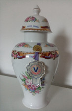 Vintage Vase Deckelvase Limoges VIZAVI Porcellan
