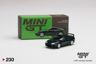 MINI GT 230 Toyota Supra Dark Green Pearl Metallic LHD | eBay