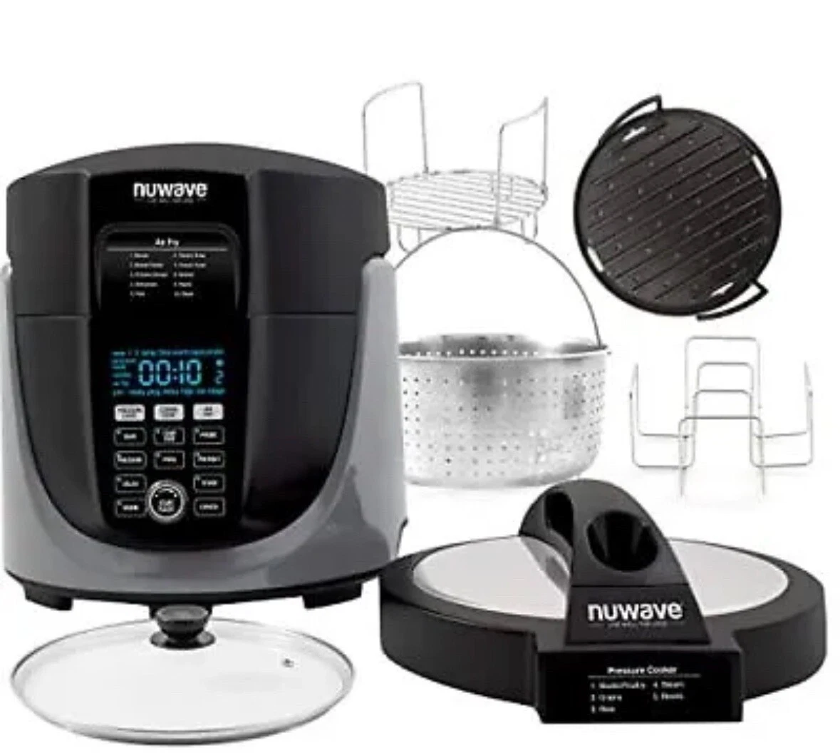 NuWave Duet Air Fryer-Pressure Cooker Combo in Gray