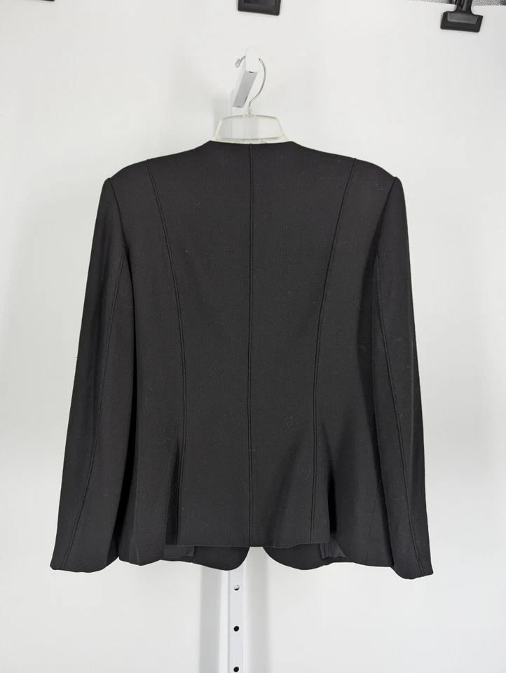 Chaqueta Blazer Escada by Margaretha Ley De Colección Años 90 Dorada Doble Capa Logo Dorado 40... Foto 4 de 4