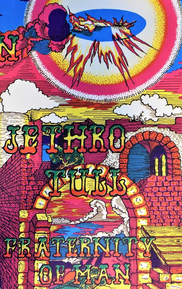 Led Zeppelin + Jethro Tull Concert Poster * 1st Printing Original