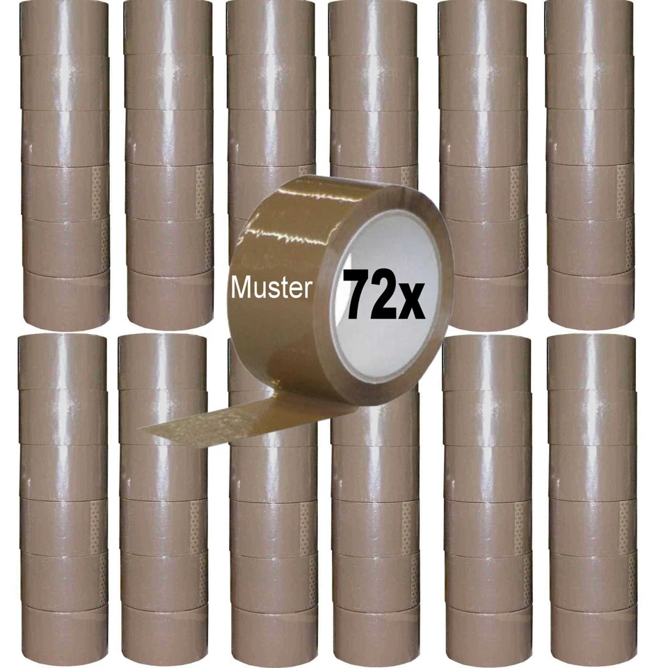 12 Rulli Di Nastro Adesivo Trasparente 50mmx66m - Immagine 4 di 4