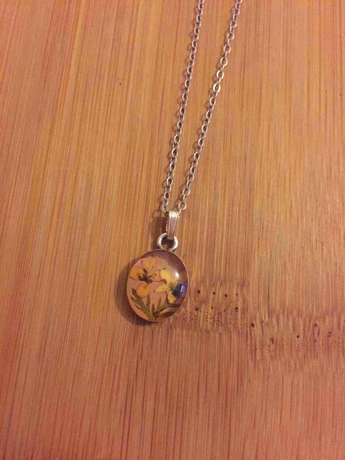 Pretty Vintage Solid Sterling Silver Pressed Flow… - image 3