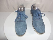 Hush Puppies HW06264 ChowChow Oxford Wingtip Blue Suede Shoes Women's US 9.5